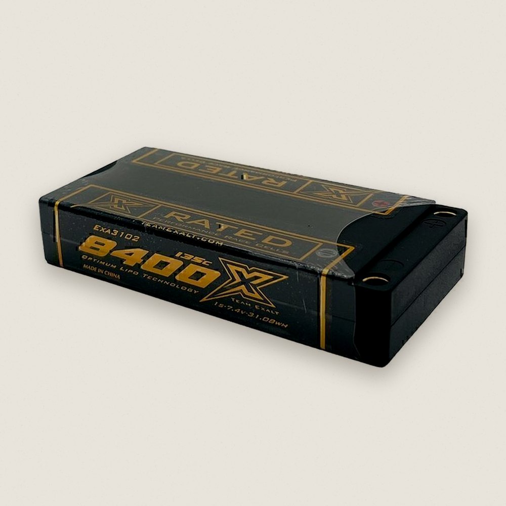 LiPo Battery Series, 1s 3.7v 8300mah 135c, X-Rated - Team Exalt