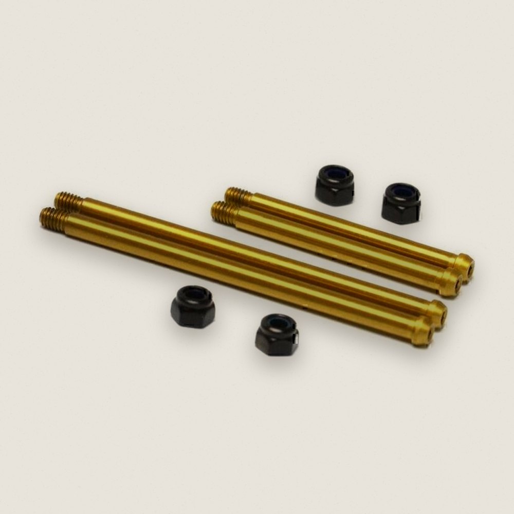 Rear Arms Bolted Hinge Pins, 4, Steel with Nitride, for RC10 Classic - Exotek