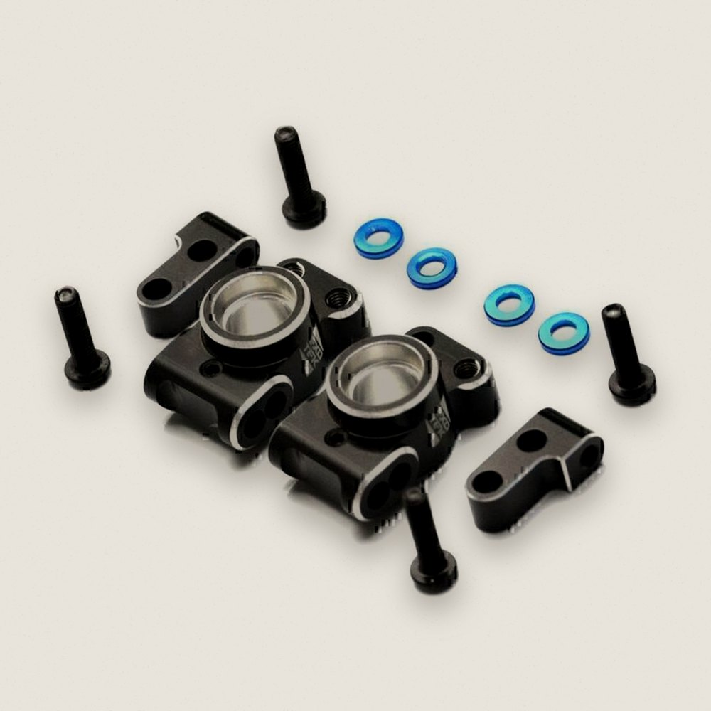 Adjustable Rear Hubs, Heavy-Duty 7075, for Use with M3 Ball Studs, RC10 - Exotek