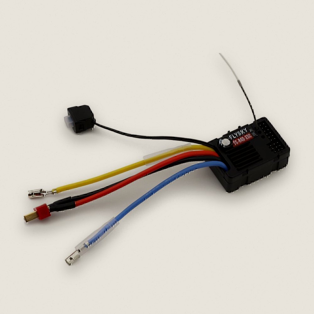 Esc Receiver, R4d 2-in-1 4-Channel with Led Controller - Flysky