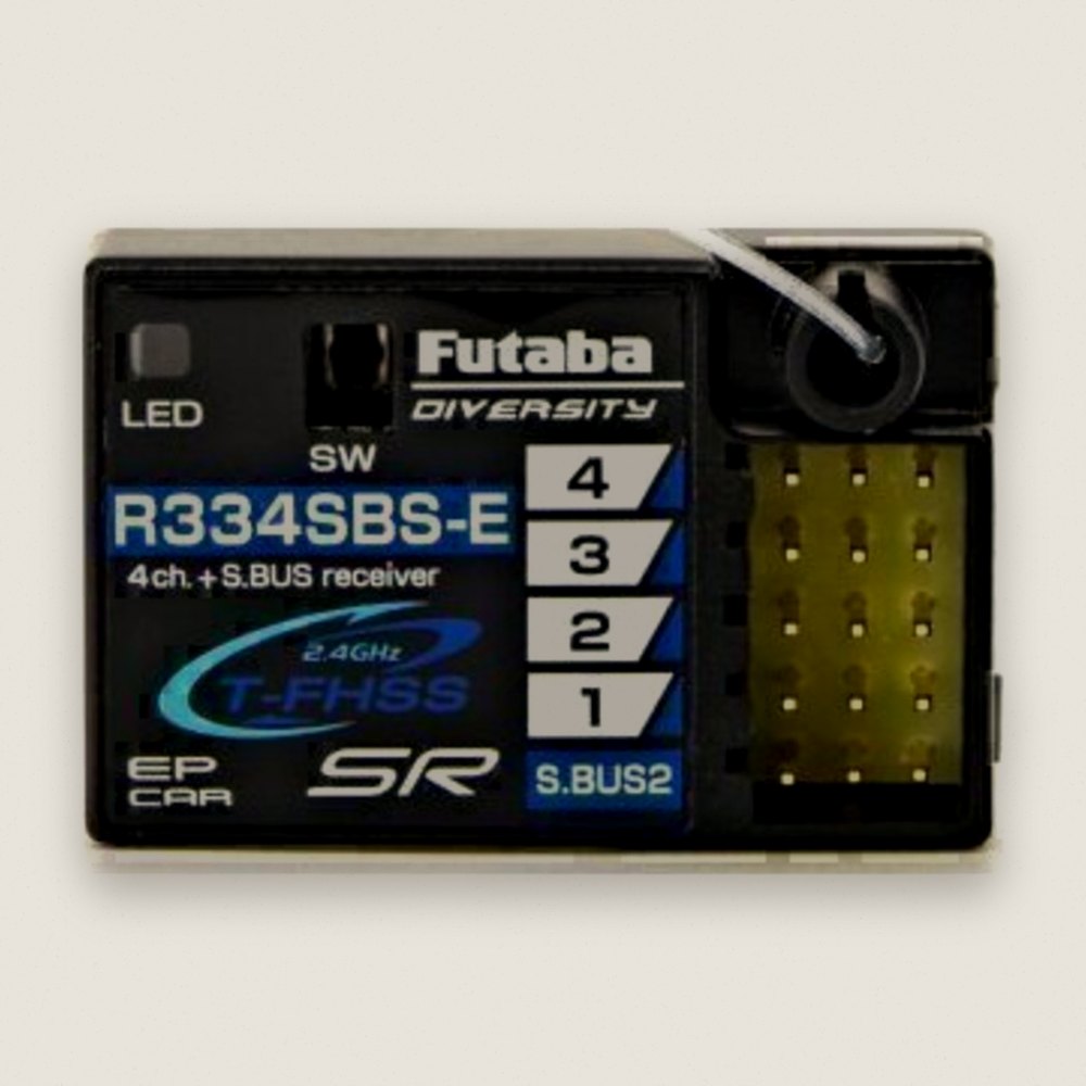 Telemetry Radio Link, R334SBS-E Super Response T-FHSS 4-Channel - Futaba