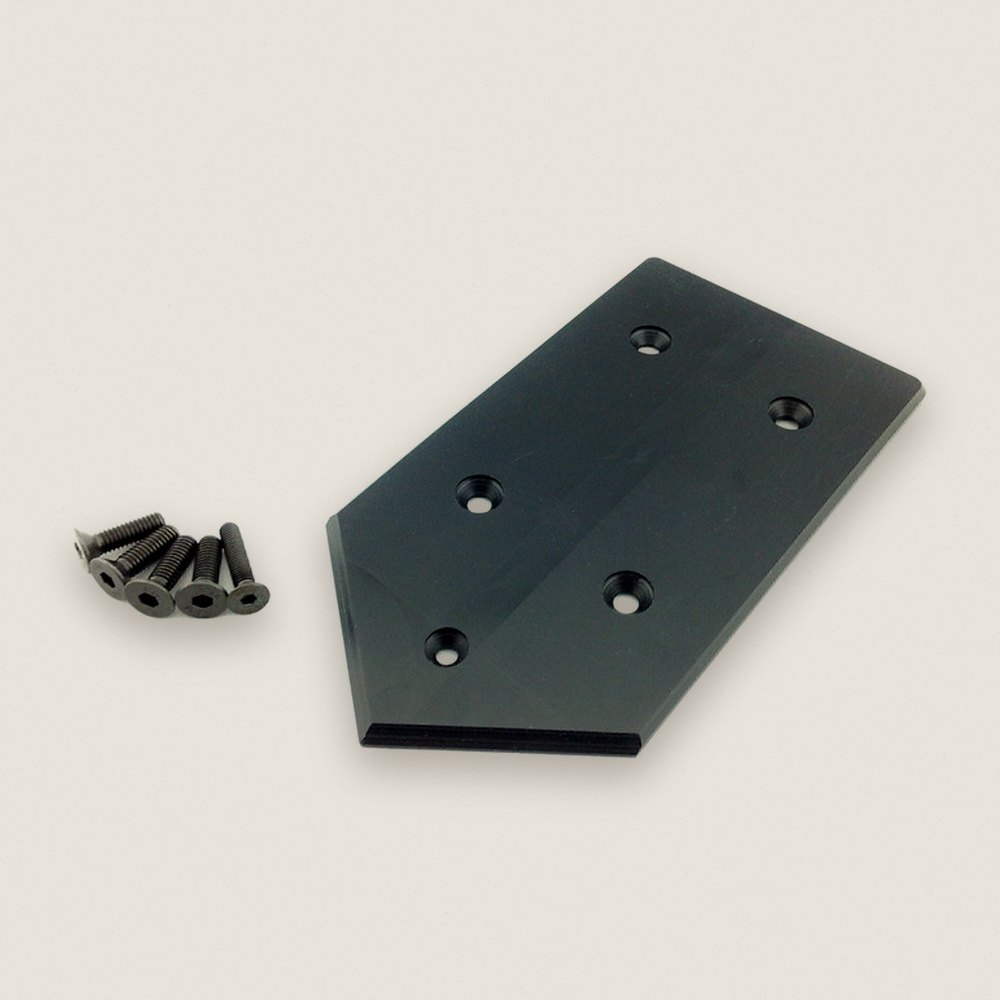 Rear Skid Plate, Black Delrein, for Losi 5ive Mini WRC - Hot Racing
