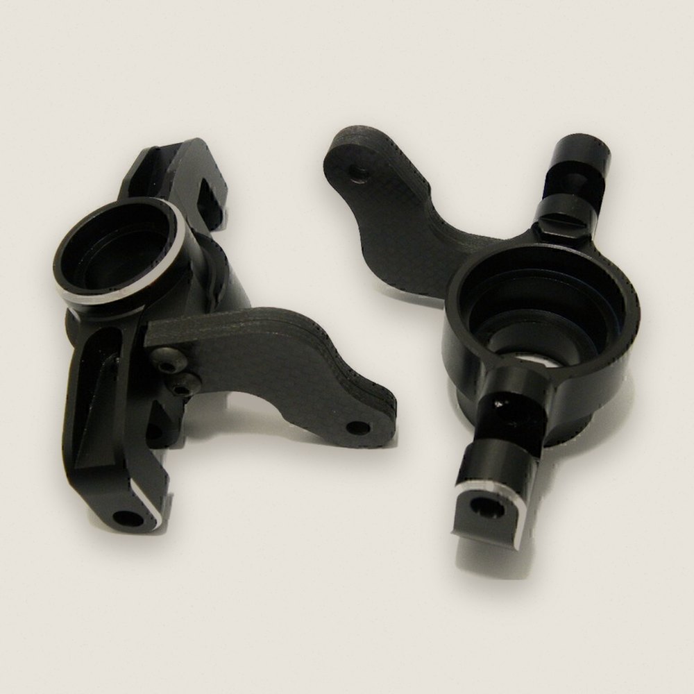 Steering Knuckle, Aluminum with Graphite Arm, for 5ive-T Mini WRC - Hot Racing