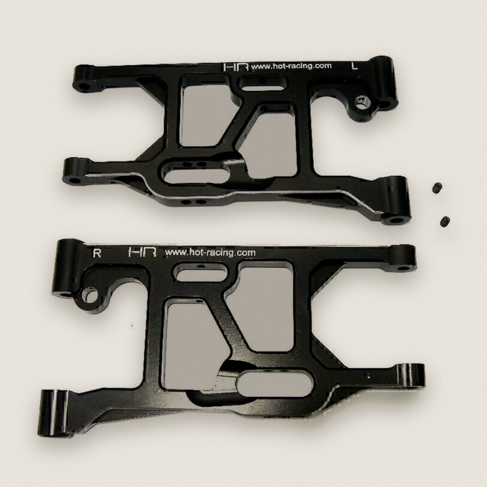 Rear Arm Set, Black Aluminum, for 5ive - Hot Racing