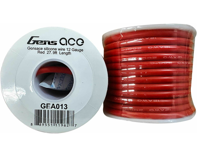 Gensace silicone wire 12 Gauge Red 36.09ft Length