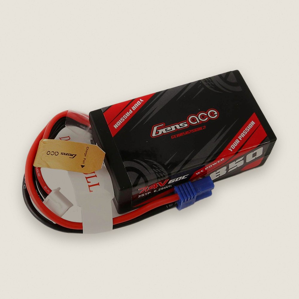 Mini-B LiPo Battery, 850mAh 2S 60C - Gens Ace