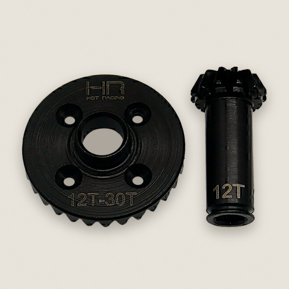 Front Differential Ring/Pinion Gear Set, Steel Helical 30/12T for GROM - Hot Racing