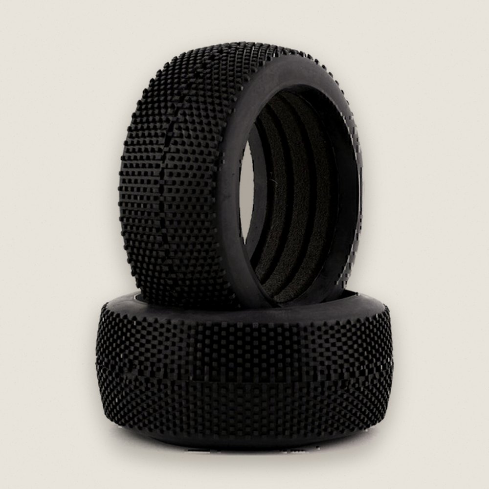 Buggy Tires, Cubic 1/8 with Closed Cell Inserts (2) (Extra Soft) - GRP Tires