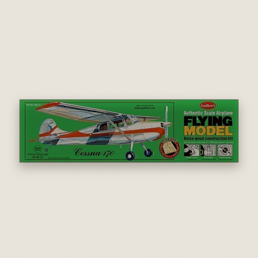 Model Airplane, Cessna 170 Laser Cut - Guillows