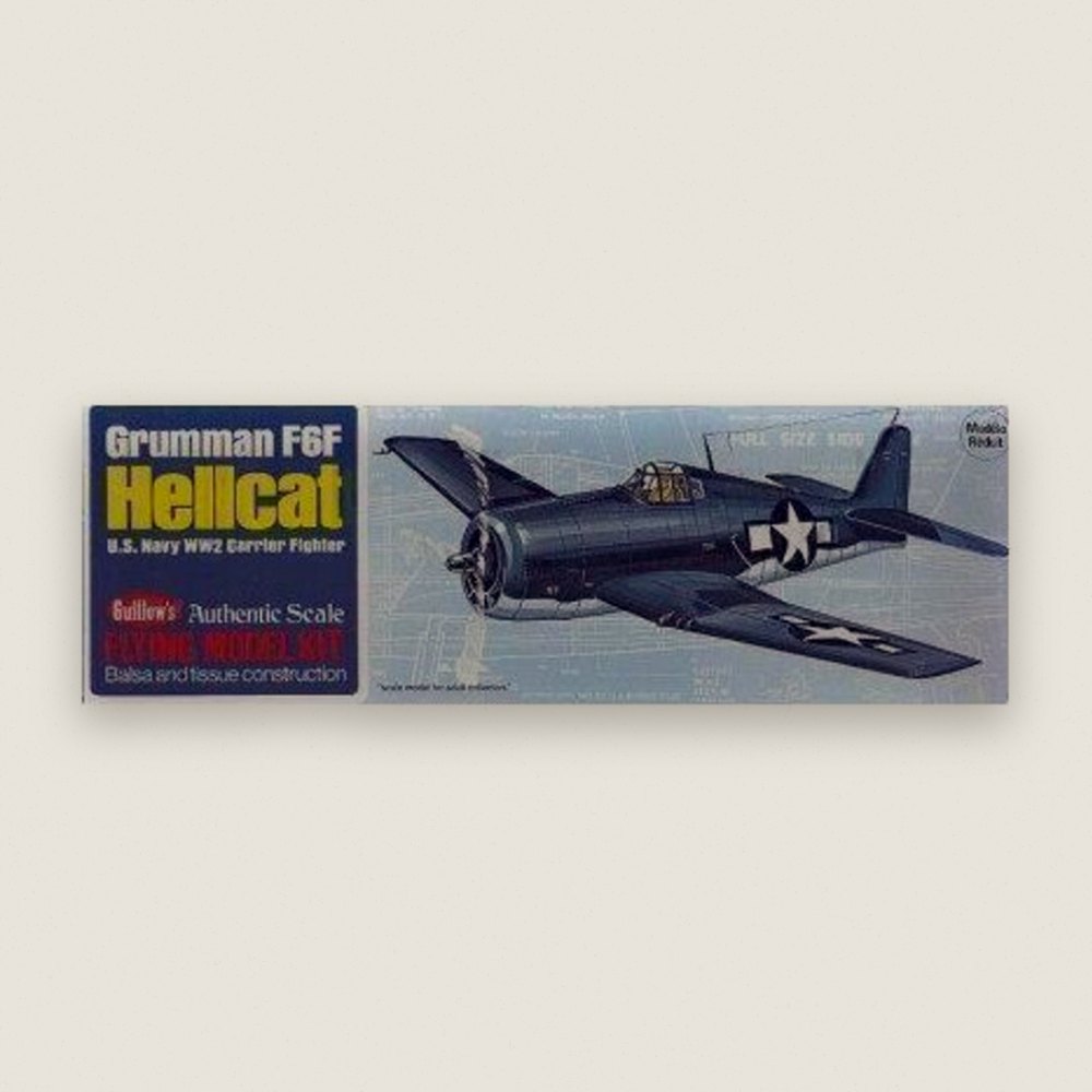 Model Airplane, Grumman F6f Hellcat - Guillows
