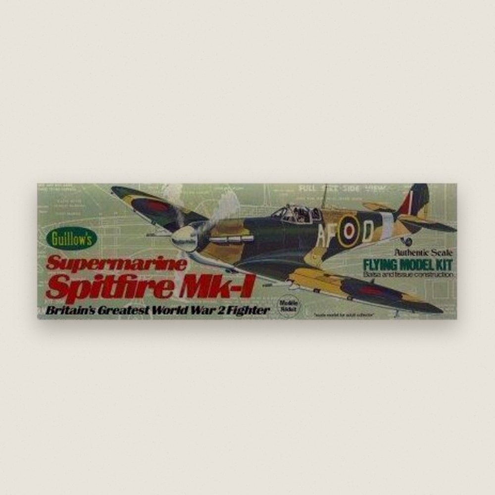 Model Airplane, Supermarine Spitfire Mk-1 - Guillows