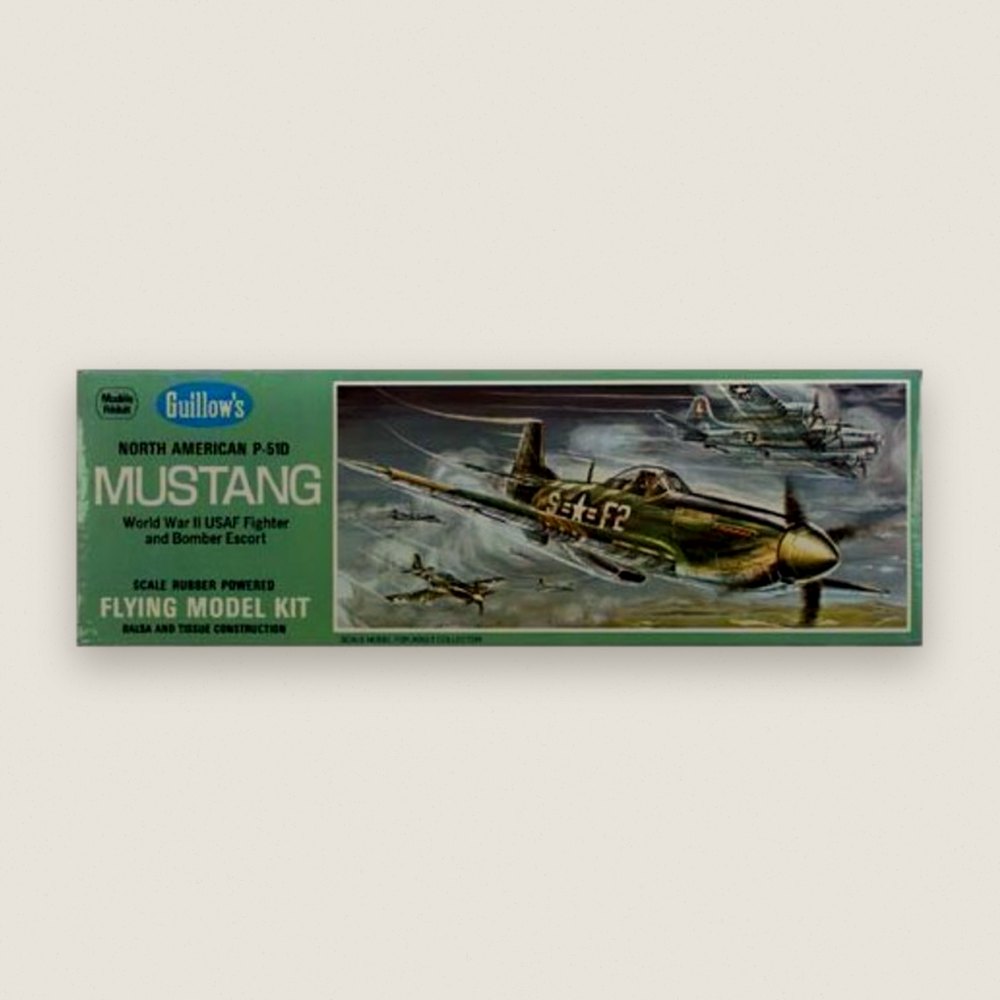 Model Airplane, North American P51d Mustang - Guillows