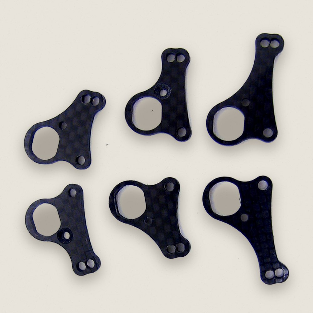 Rear Multi Rocker Plates, Carbon Fiber for Gvxs27rx - Hot Racing