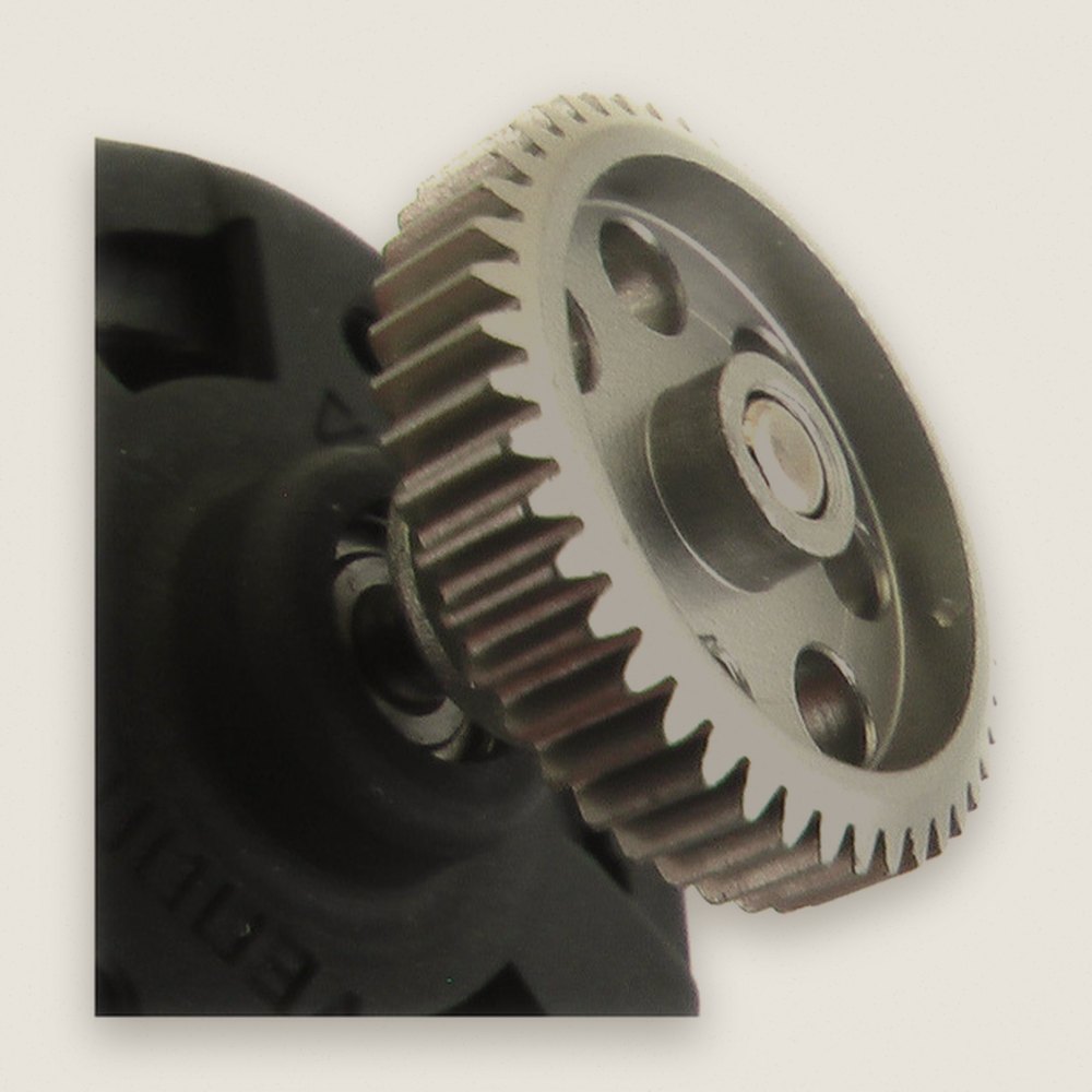 Pinion Gear, 46-Tooth 64 Pitch Hard-Anodized Aluminum - Hot Racing
