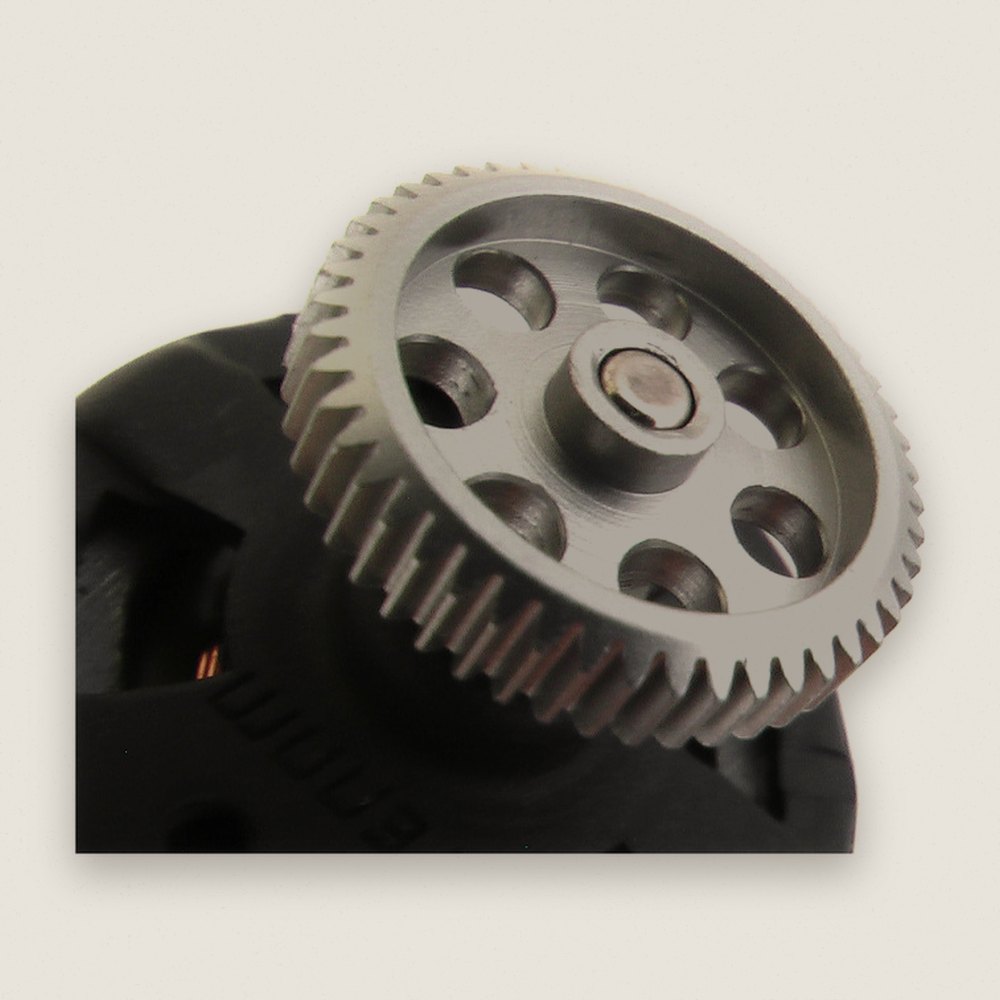Pinion Gear, 49-Tooth 64 Pitch Hard-Anodized Aluminum - Hot Racing