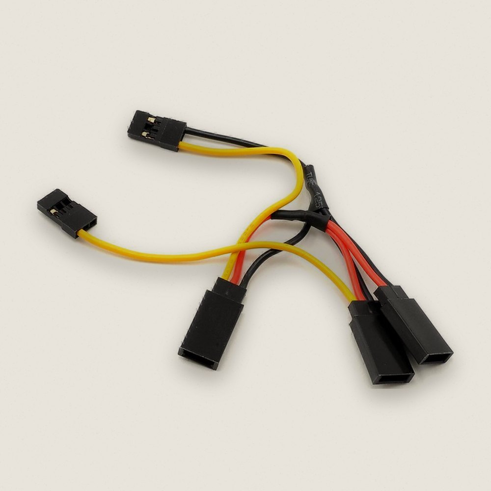 Adapter, Receiver Bypass Dual Servo - Holmes Hobbies