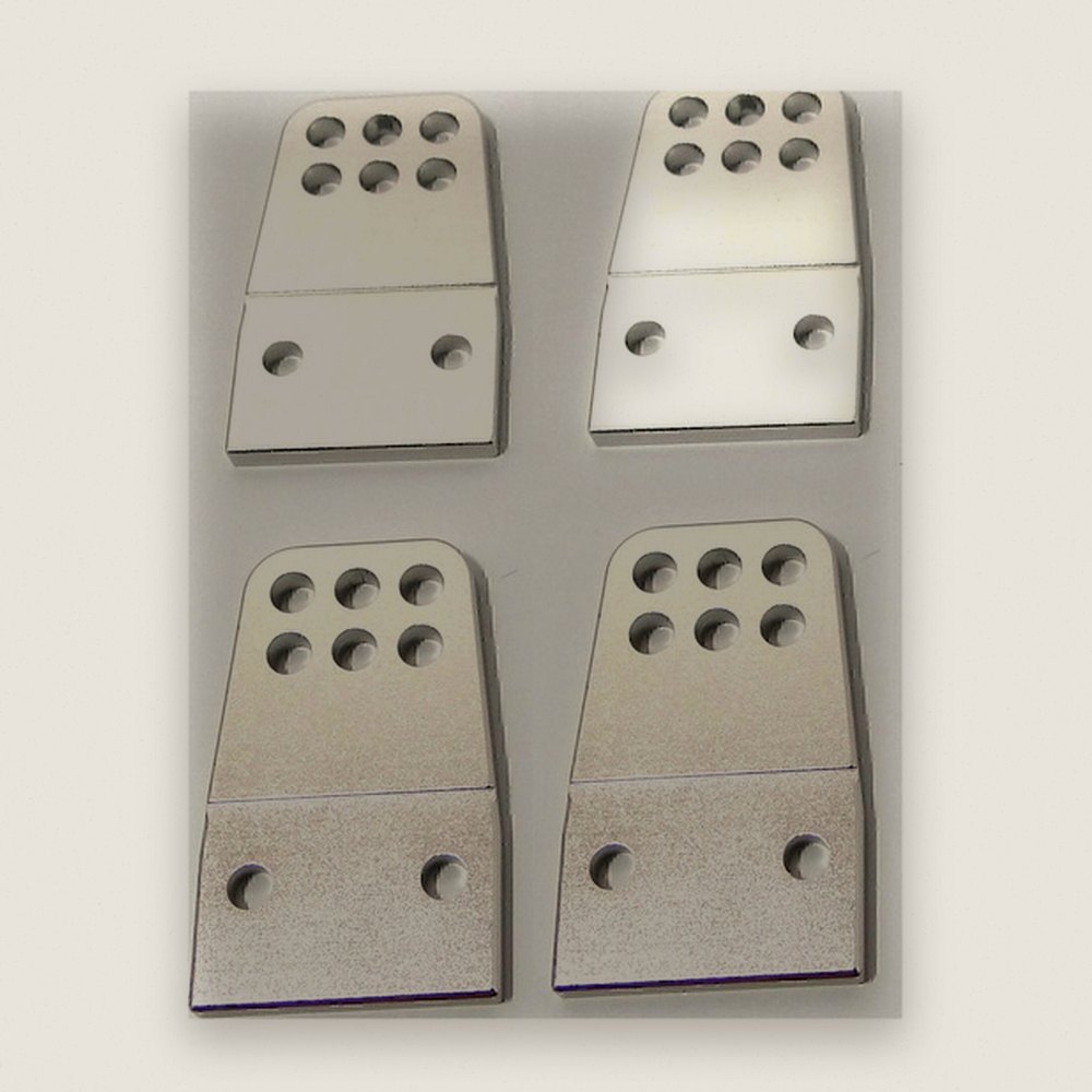 Shock Mounting Brackets (4), Silver Aluminum - Hot Racing