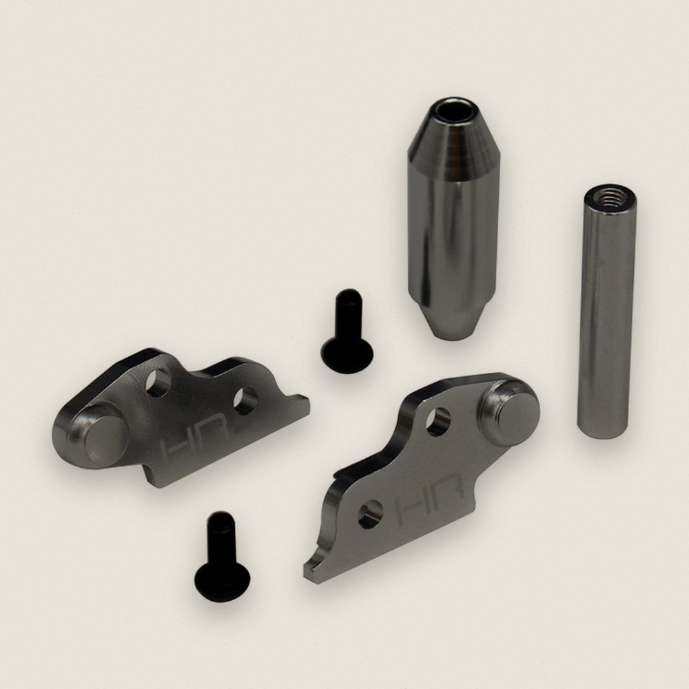 Front Frame Crossmember and Roller, Silver Aluminum for Kyosho Hor - Hot Racing