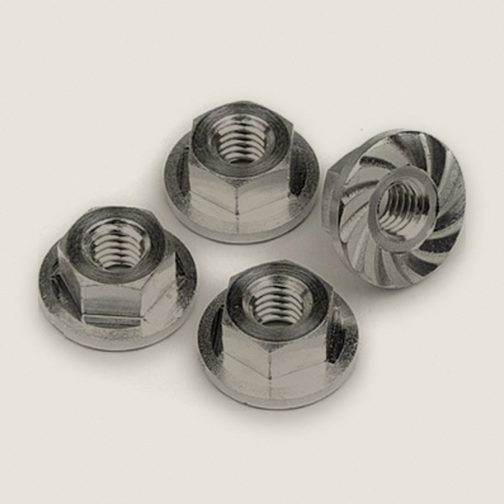Serrated Flange Nut, M4x10.8mm (4), for Blitz - HPI