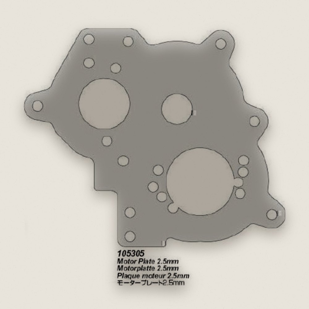 Motor Plate, 2.5mm, for Savage XS - HPI