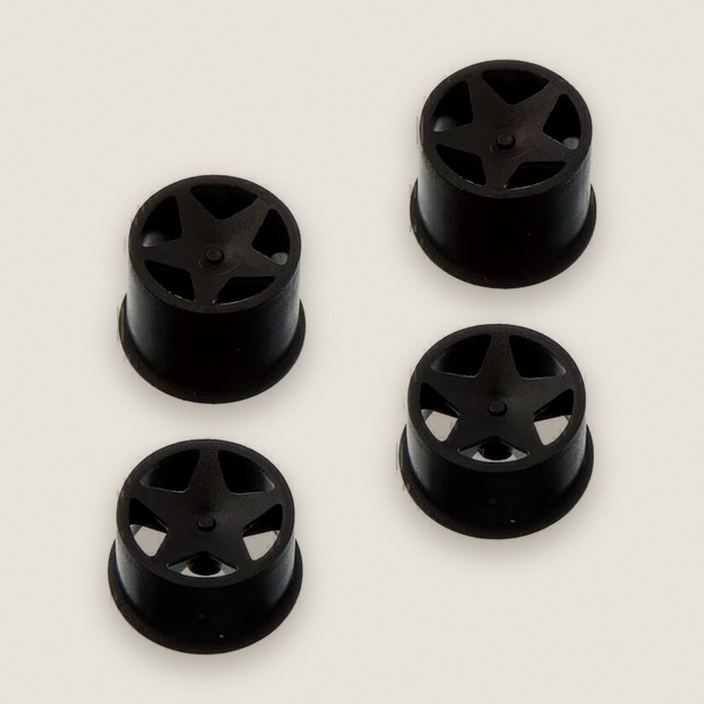 Wheel Set, Black Super Star (4) Q32 - HPI