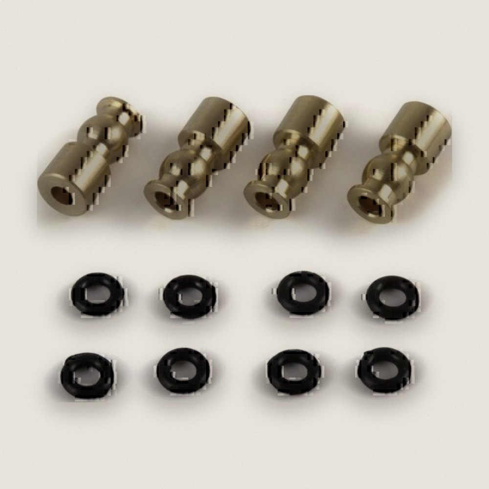Brass Pivot Ball, 4.5x9.5mm, 4 Pieces - HPI