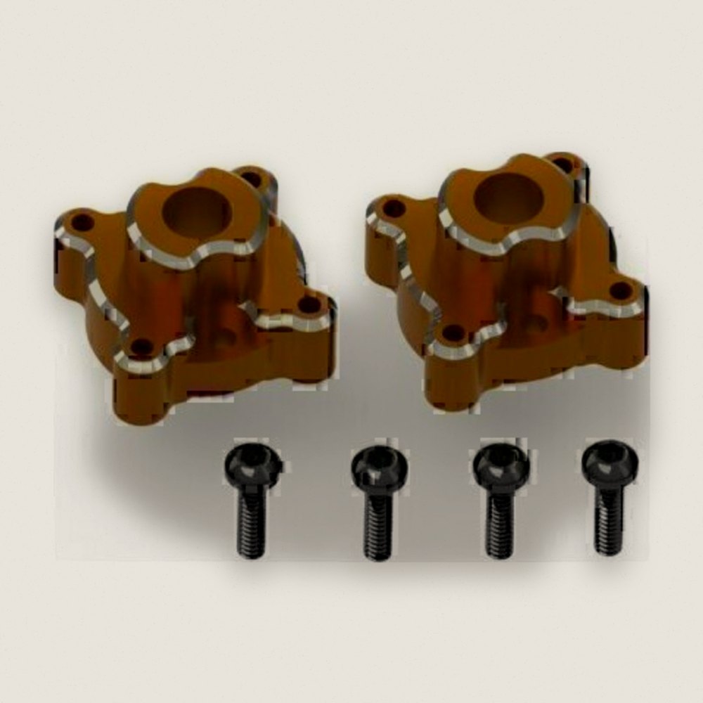 Rear Hub Set, Aluminum Orange, 2 Pieces for Venture18 - HPI