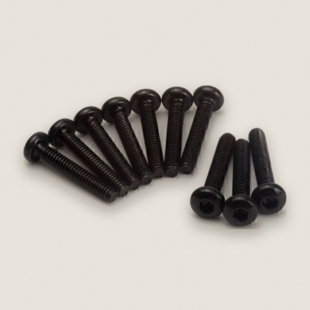 Button Head Screws M2x12mm, Hex Socket, 10pcs for Mini King Flux Big Kahuna Bronco 4400 - HPI