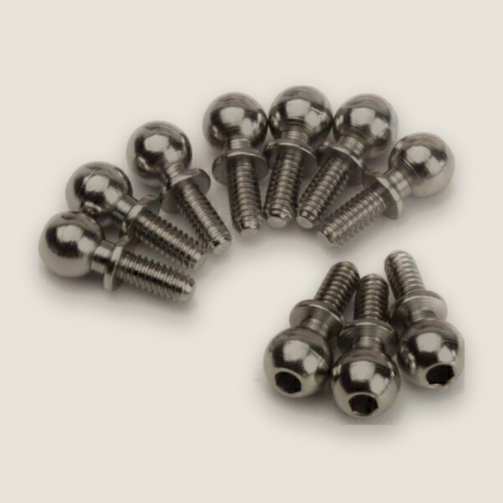 Ball Studs 4x9.7mm, 10pcs for Mini King Flux Big Kahuna Bronco 4400 - HPI