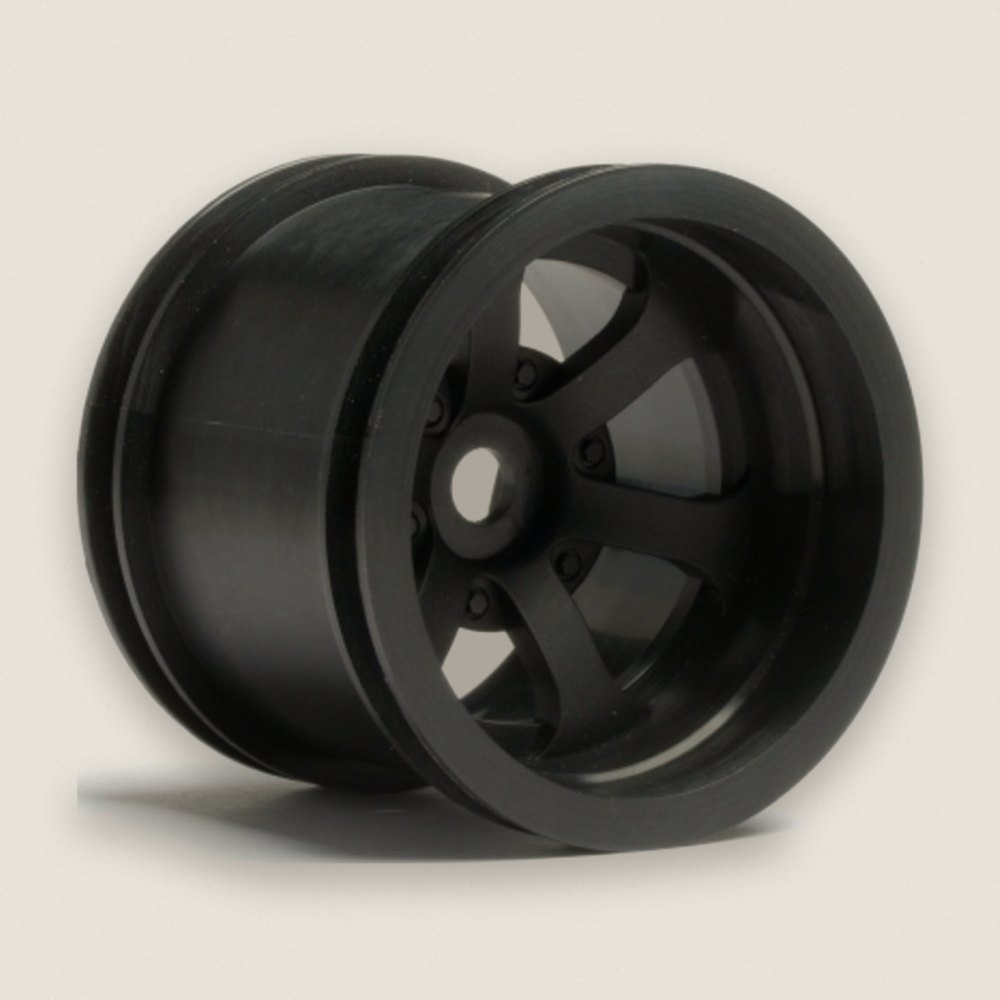 6-Spoke Wheels, Black (2) - HPI
