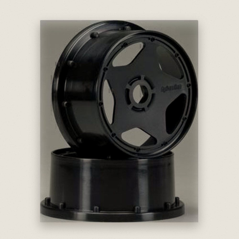 Super Star Wheels, Black, 120x60mm, for Baja (2) - HPI