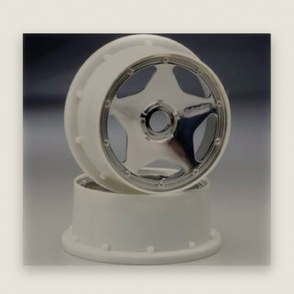Super Star Wheels, Chrome, 60mm, for Baja (2) - HPI