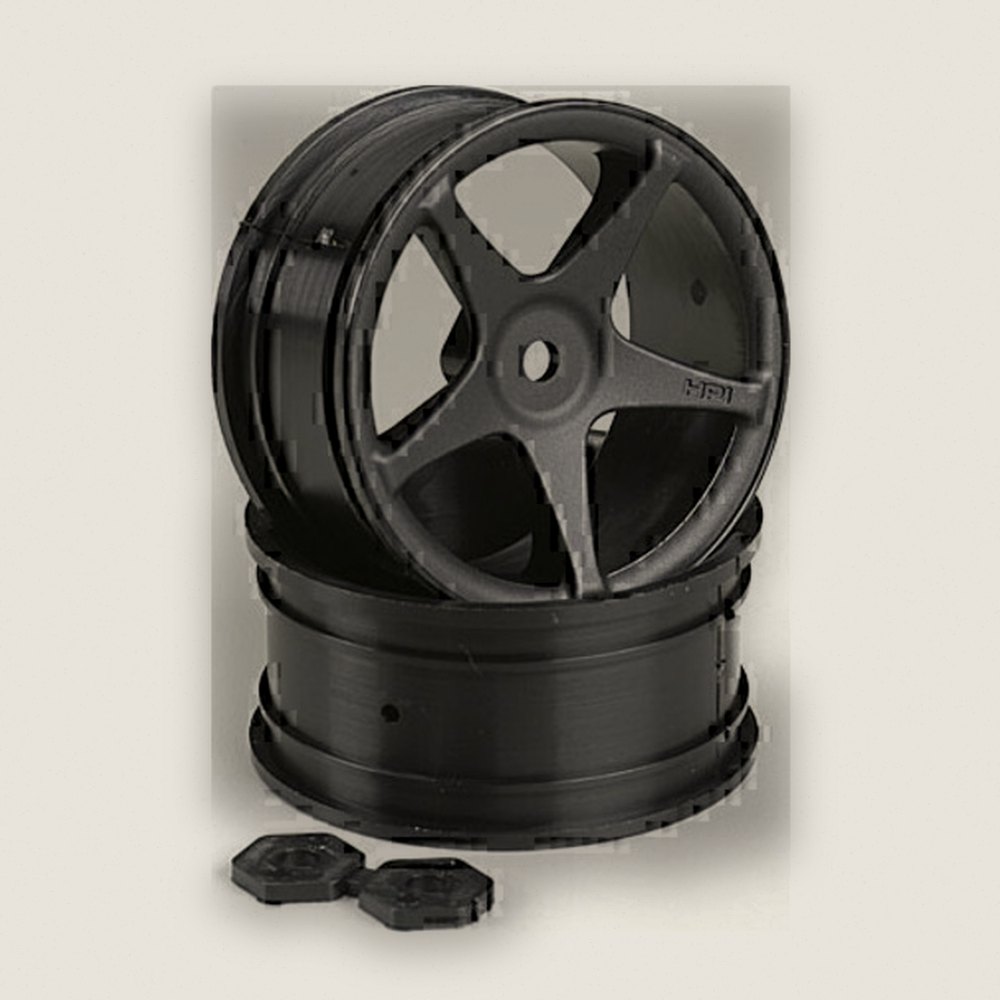 Ss Wheels, 26mm, Black (2) - HPI