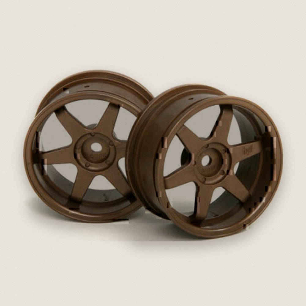 Wheel, Te37 26mm Bronze 6mm Offset (2) - HPI