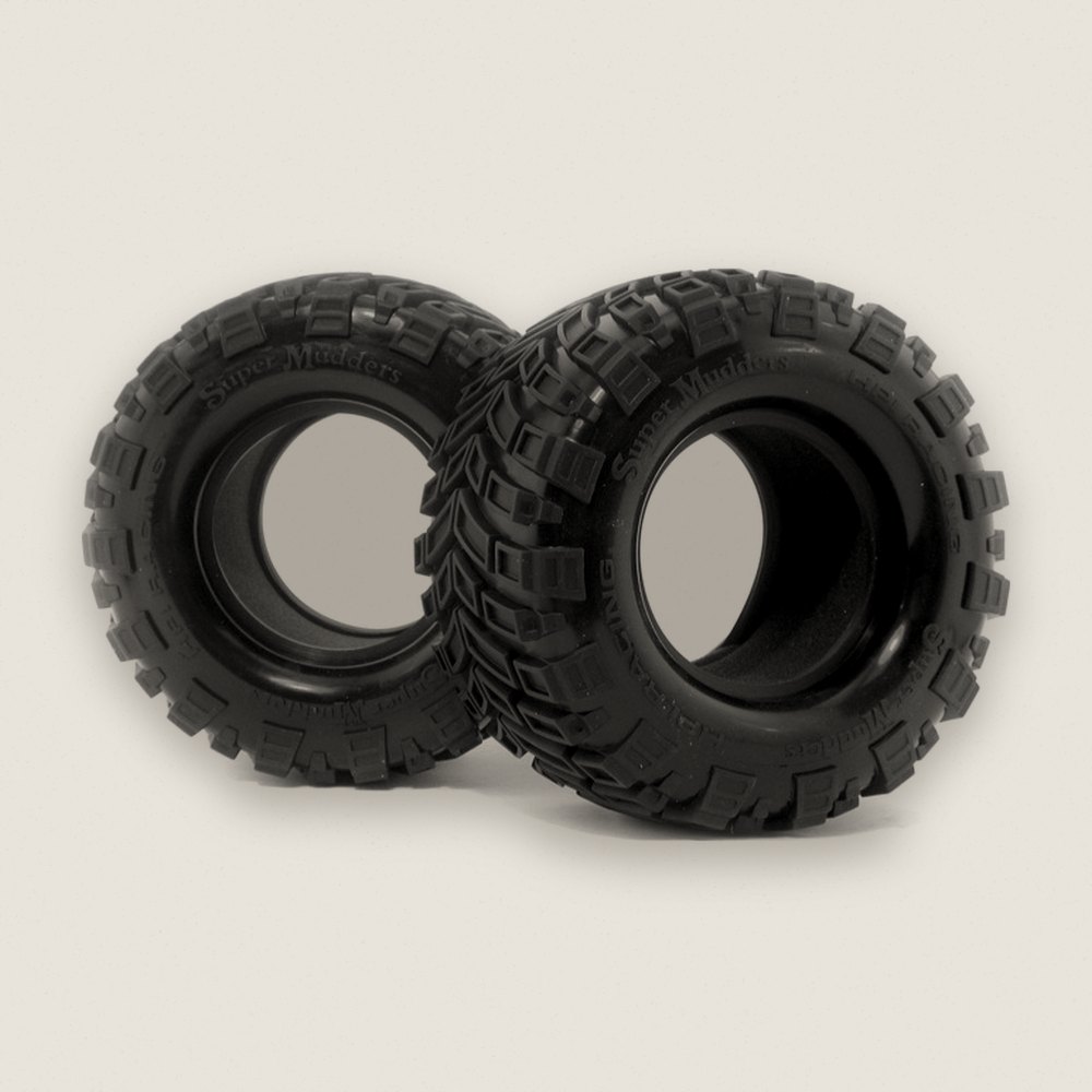 Tires, Super Mudders 165x88mm (2) - HPI