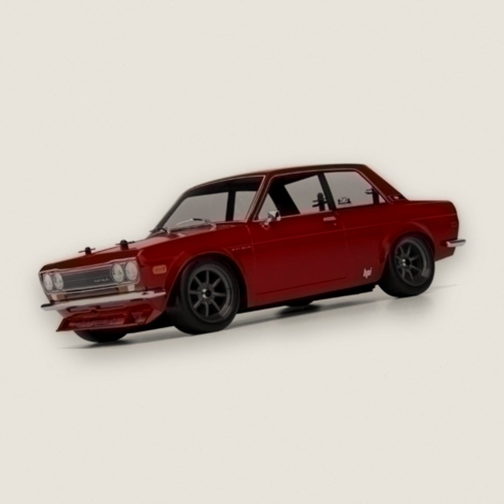 Clear Body, Datsun 510 with 225mm Wheelbase, F0/R3mm - HPI