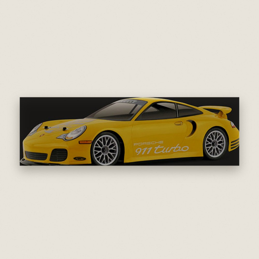 Clear Body Shell, Porsche 911 Turbo 190mm - HPI
