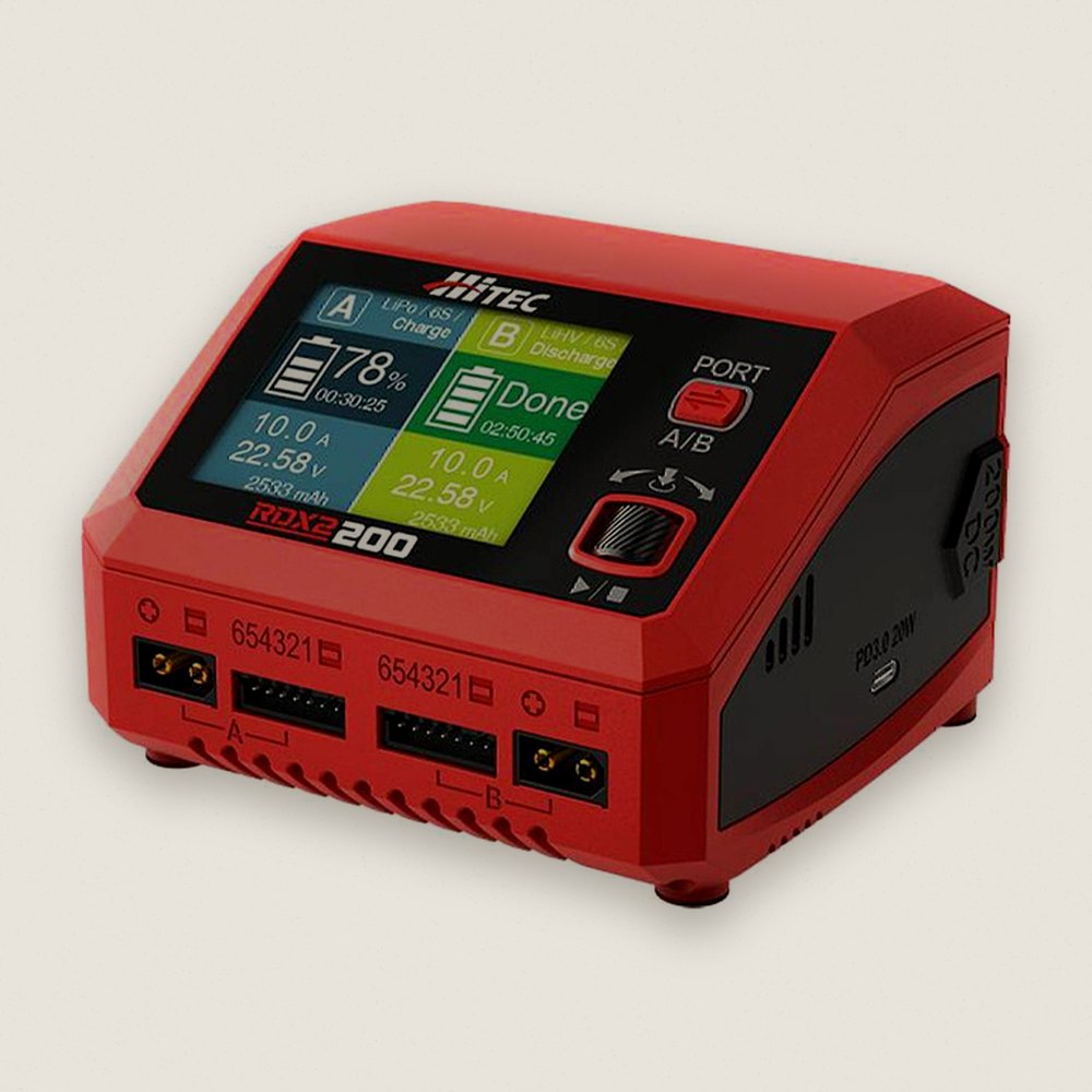 Smart Charger, RDX2 200 AC/DC Multi-Function - Hitec/RCD