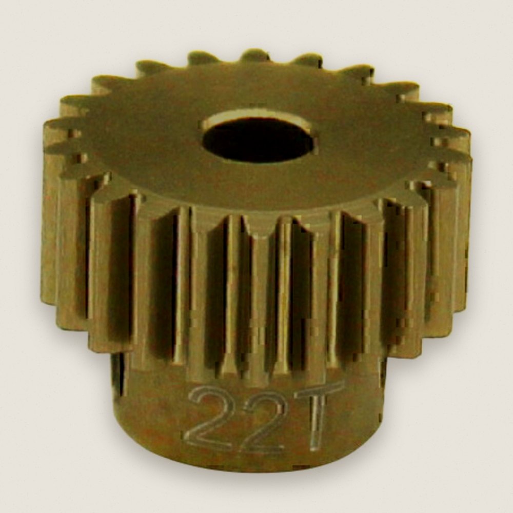 Pinion Gear, 22t 48p Hard Anodized 7075 - Hot Racing
