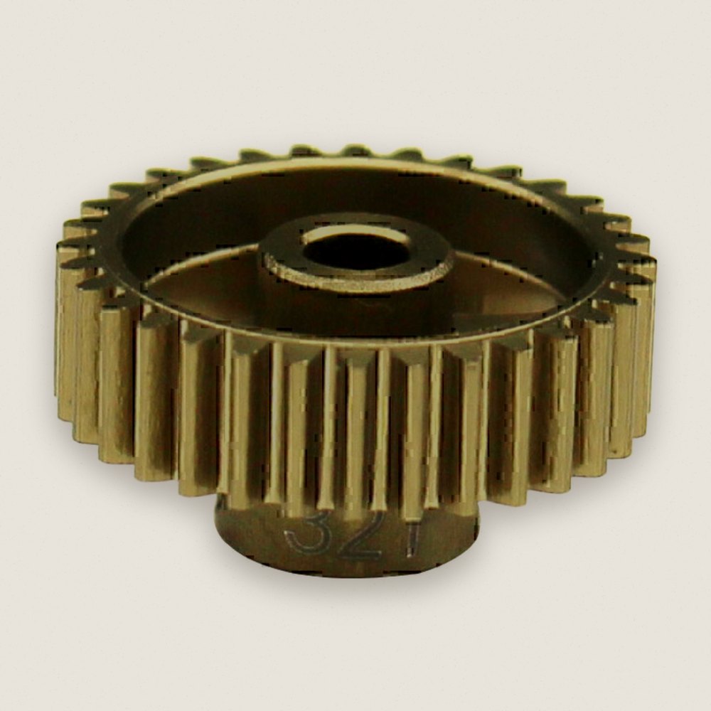 Pinion Gear, 32t 48p Hard Anodized 7075 - Hot Racing