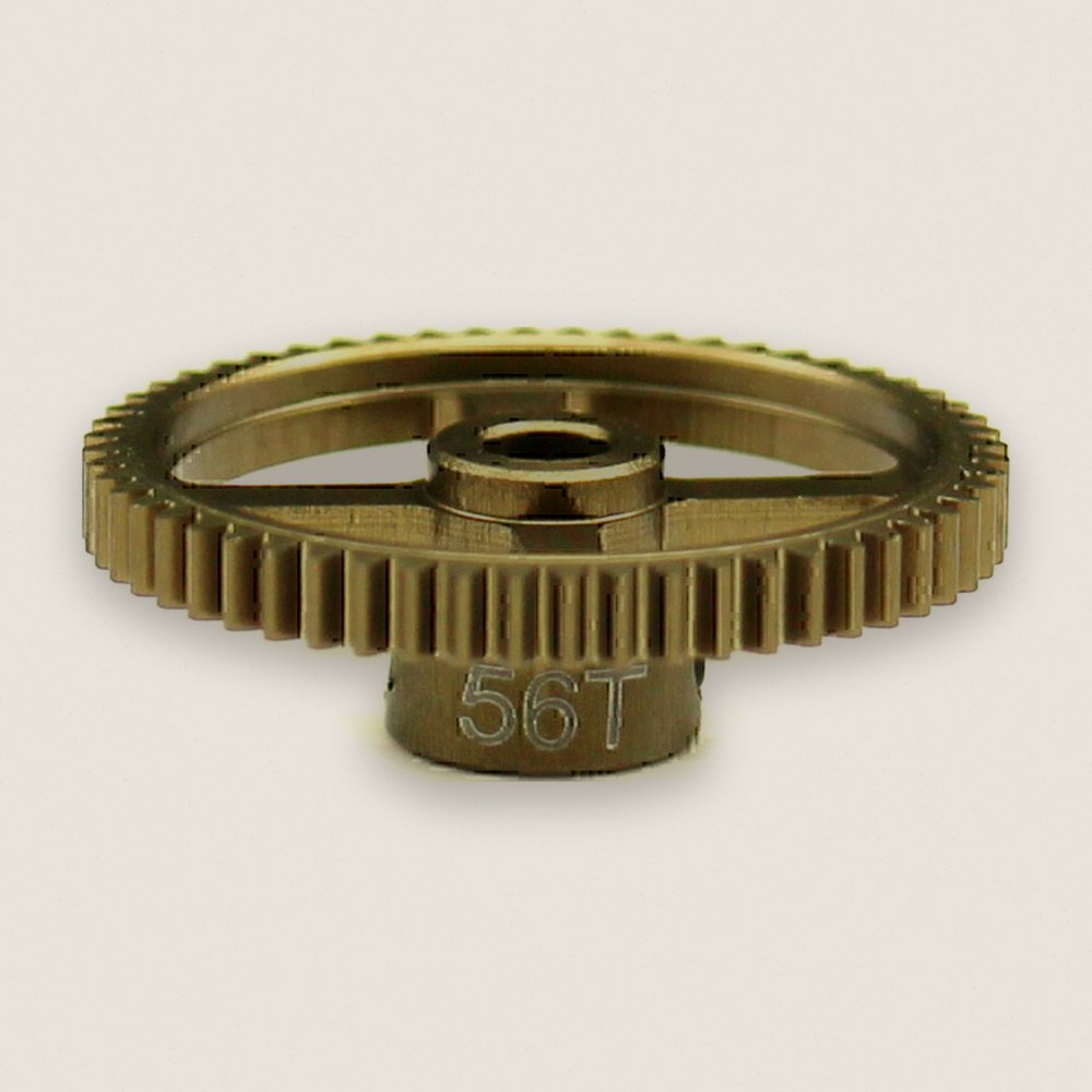 Pinion Gear, 56t 64p Hard Anodized 7075 - Hot Racing