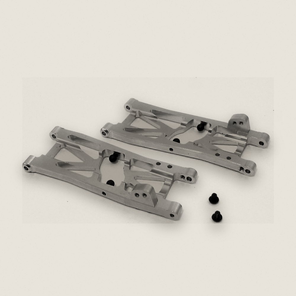 Rear Arm Set, Silver Aluminum for Blitz - Hot Racing