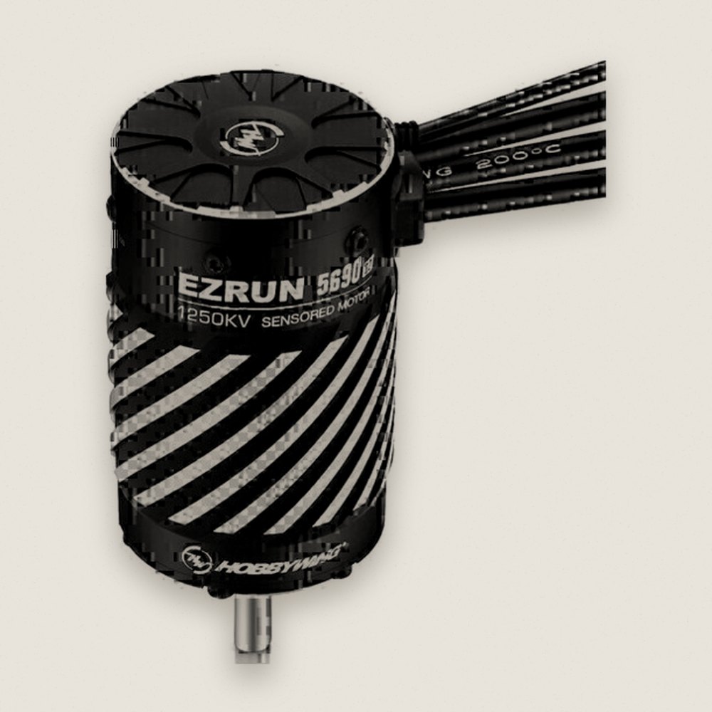 Motor, Ezrun 5690 Sd 1250 Kv G2, Black - Hobbywing