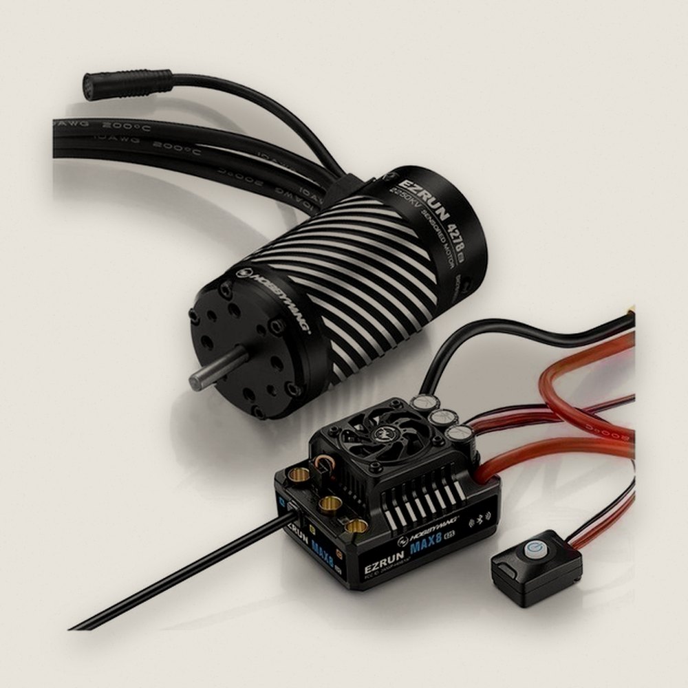 Max8 Gs2 Esc and 4278sd 2250kv G2r Motor Combo, 3-6s - Hobbywing
