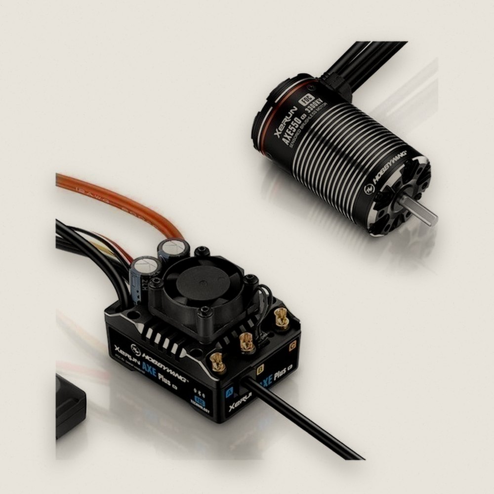 Combo, Xerun Axe R3 Esc with 550l R2 Motor 3300kv, 2-3s - Hobbywing