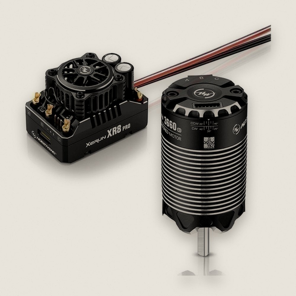 Combo, Xerun Xr8 Pro G3 Esc with 3660sd G3 Motor 3200kv, 2-3s - Hobbywing
