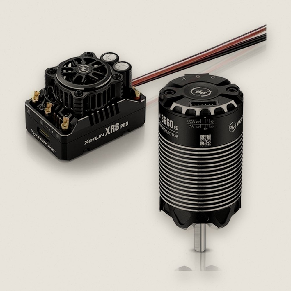 Combo, Xerun Xr8 Pro G3 Esc with 3660sd G3 Motor 4200kv, 2-3s - Hobbywing