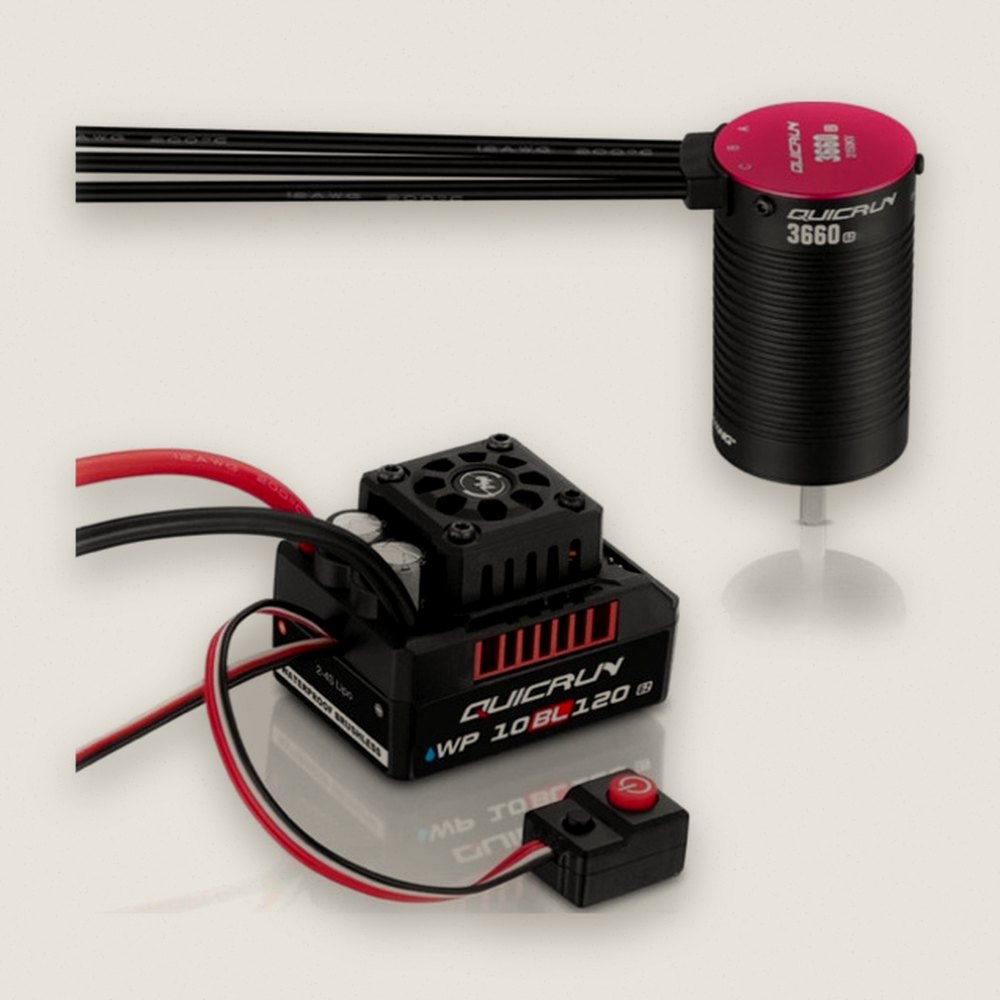 Combo, Quicrun 10bl120 G2 with 3652 Sl G2 Motor 5400kv - Hobbywing
