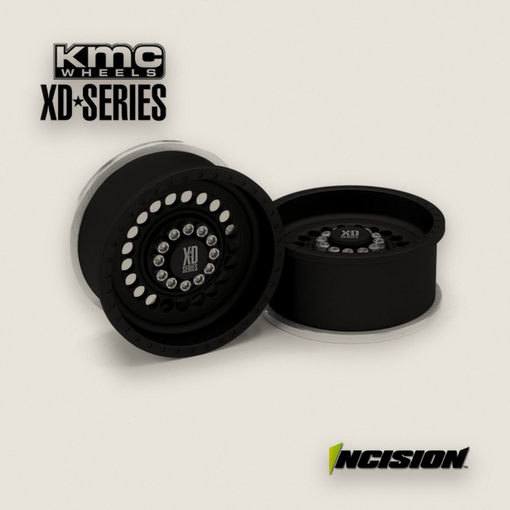 Wheels 1.9 Incision KMC XD136 Panzer, Black Anodized - Vanquish Products