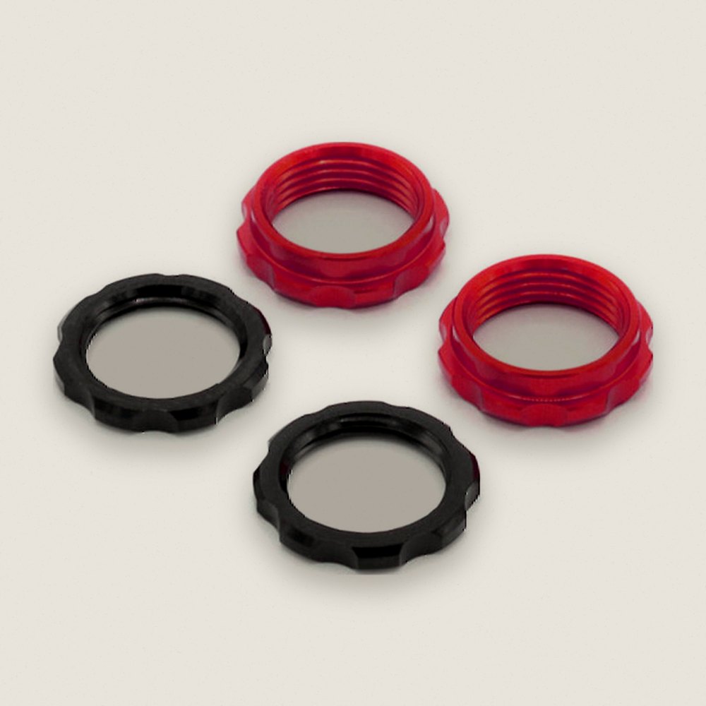 Machined Spring Collars, Red for S8E - Incision